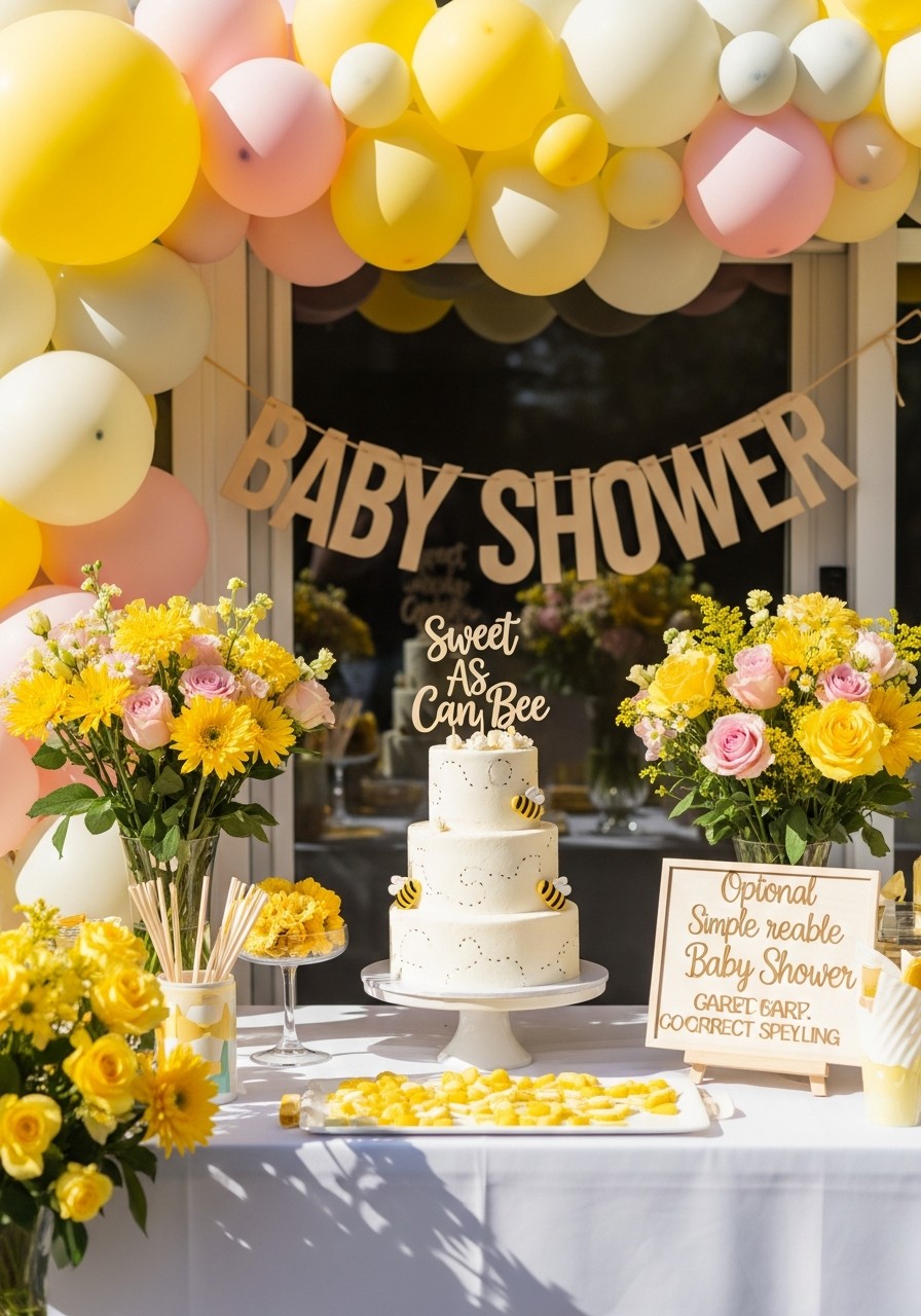 Sweet As Can Bee - 50 Unisex Baby Shower Themes