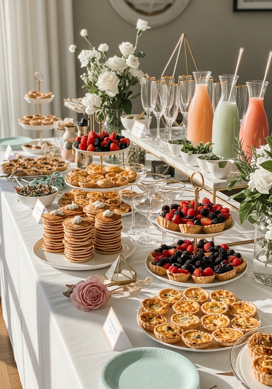 Brunch and Bubbly Mocktails - 50 Unisex Baby Shower Themes