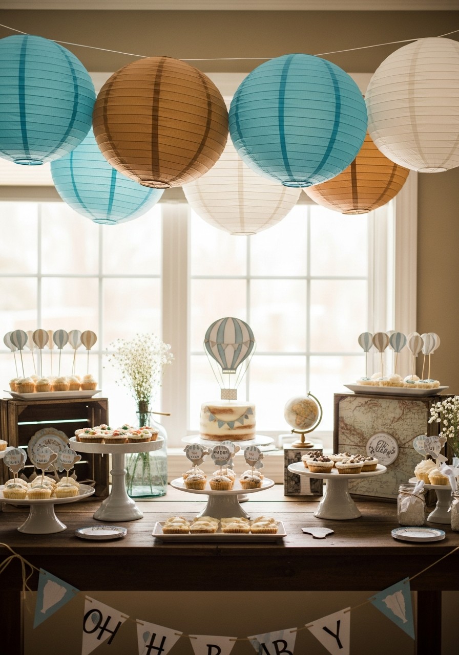 Hot Air Balloon Party Guide - 50 Unisex Baby Shower Themes