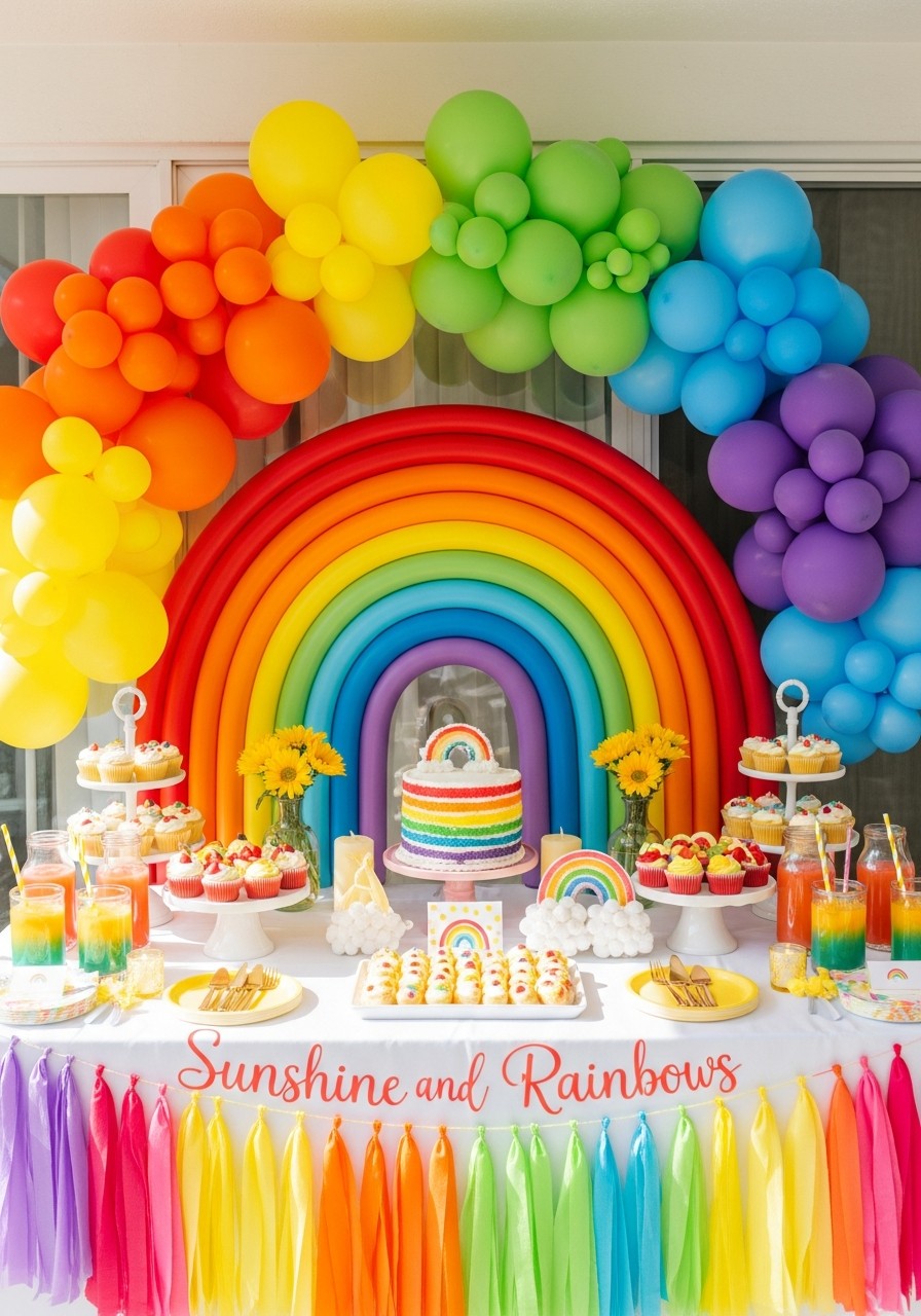 Sunshine and Rainbows - 50 Unisex Baby Shower Themes