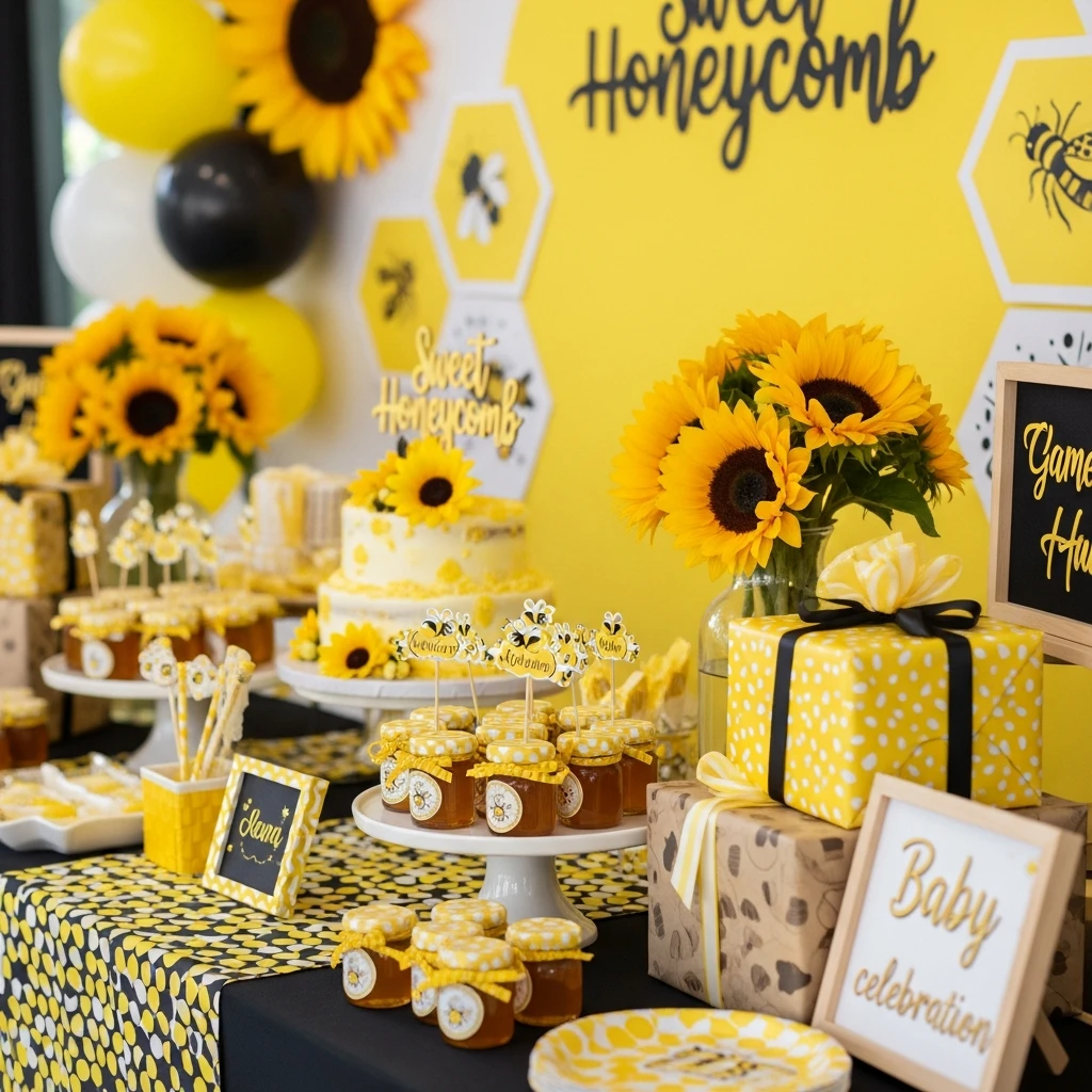 Sweet Honeycomb Theme - The Best 50 Baby Shower Themes for an Amazing Party
