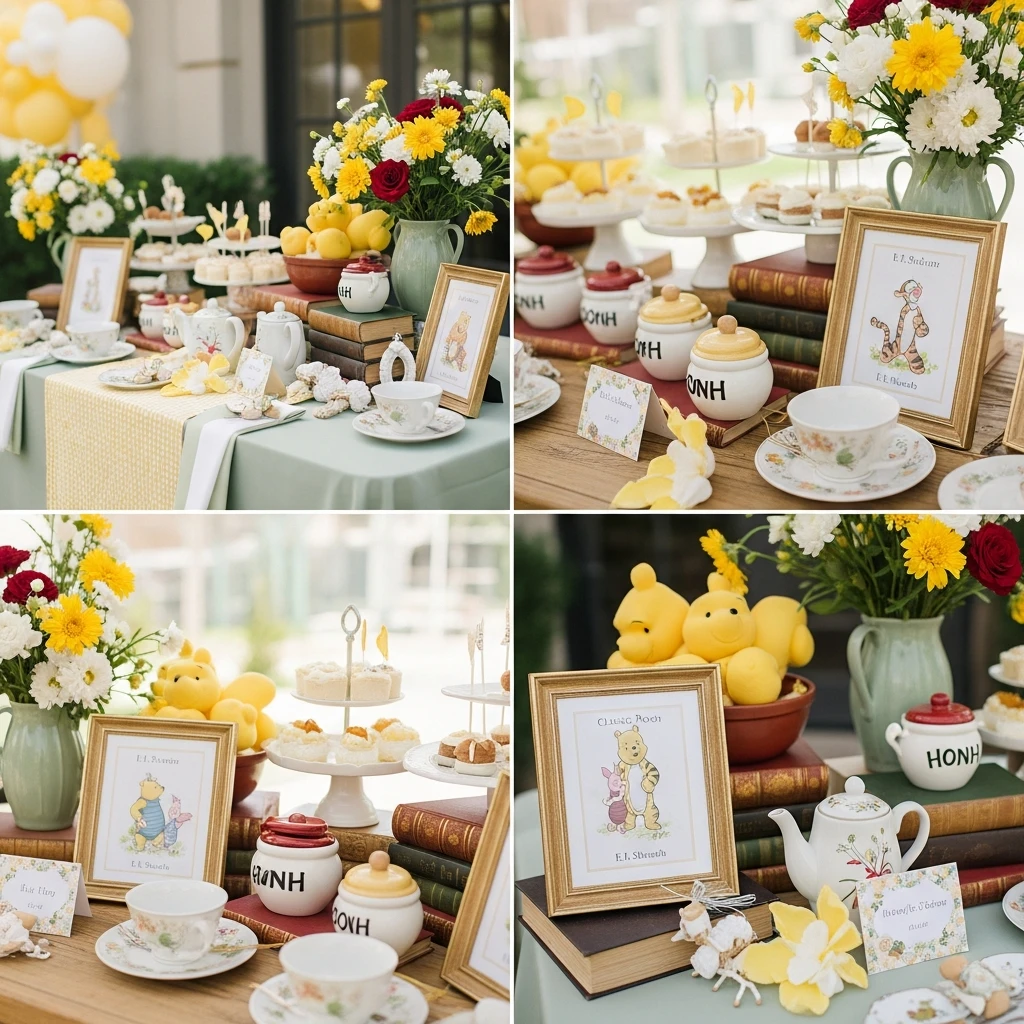 Classic Pooh Storybook Shower - The Best 50 Baby Shower Themes for an Amazing Party