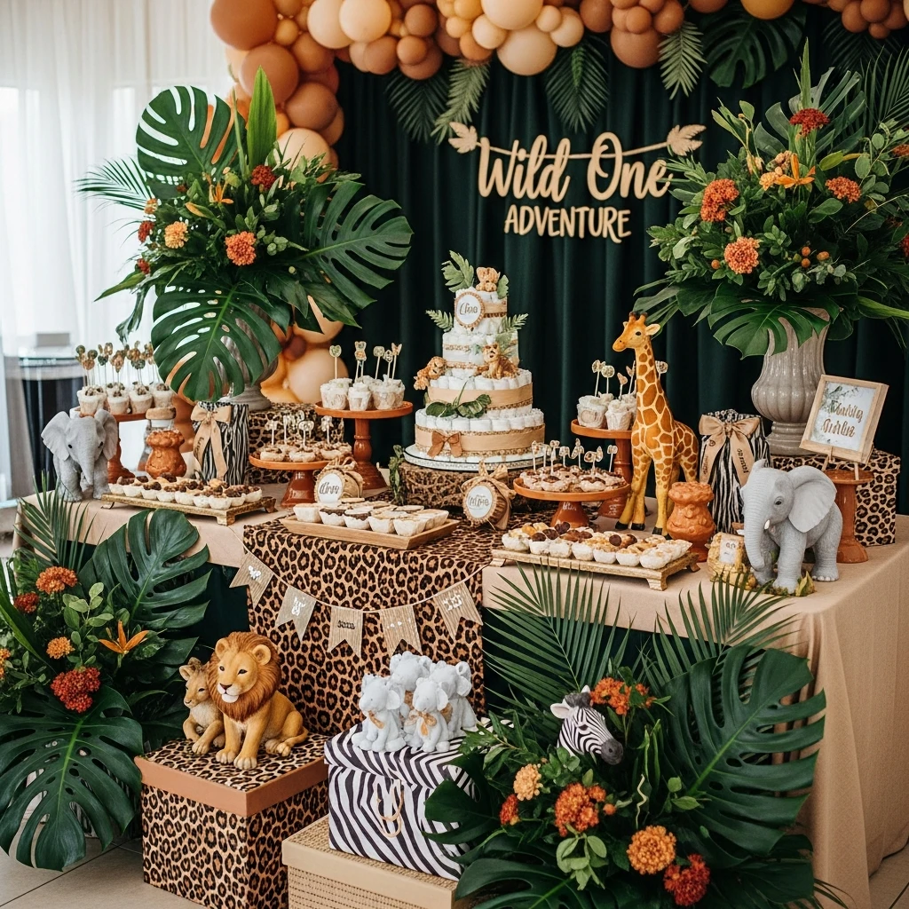 Wild One Jungle Adventure - The Best 50 Baby Shower Themes for an Amazing Party