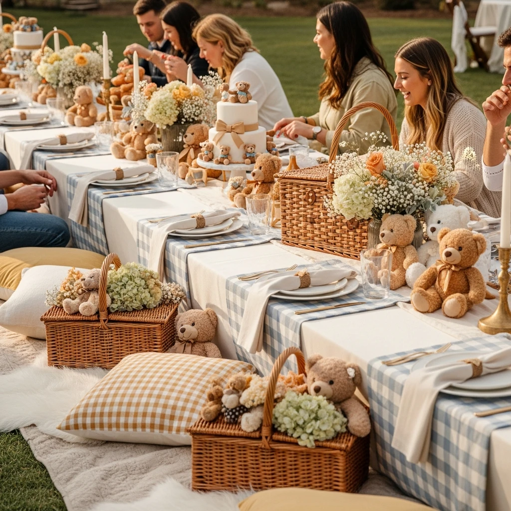 Cozy Bear Picnic Party - The Best 50 Baby Shower Themes for an Amazing Party