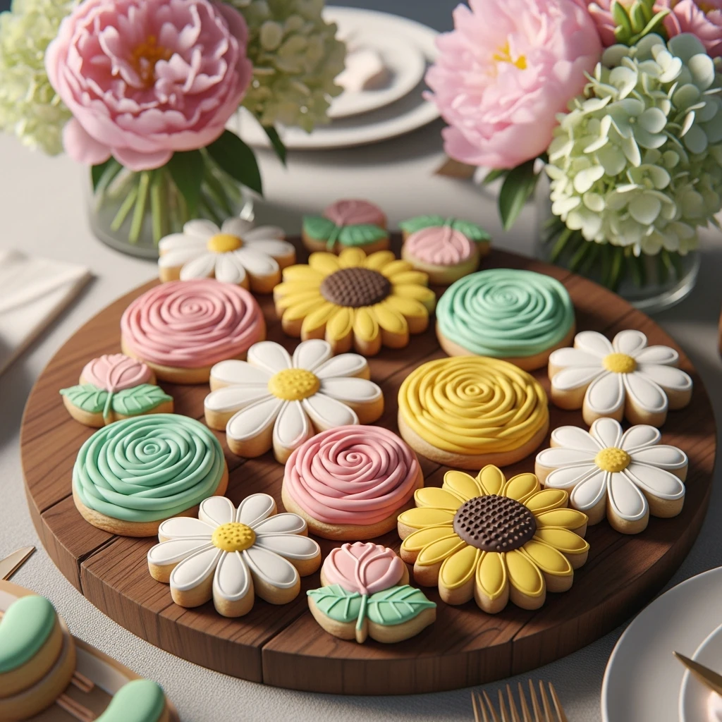 Daisy Shaped Cookies - 50 Best Baby in Bloom Baby Shower Theme Ideas for a Perfect Spring Party
