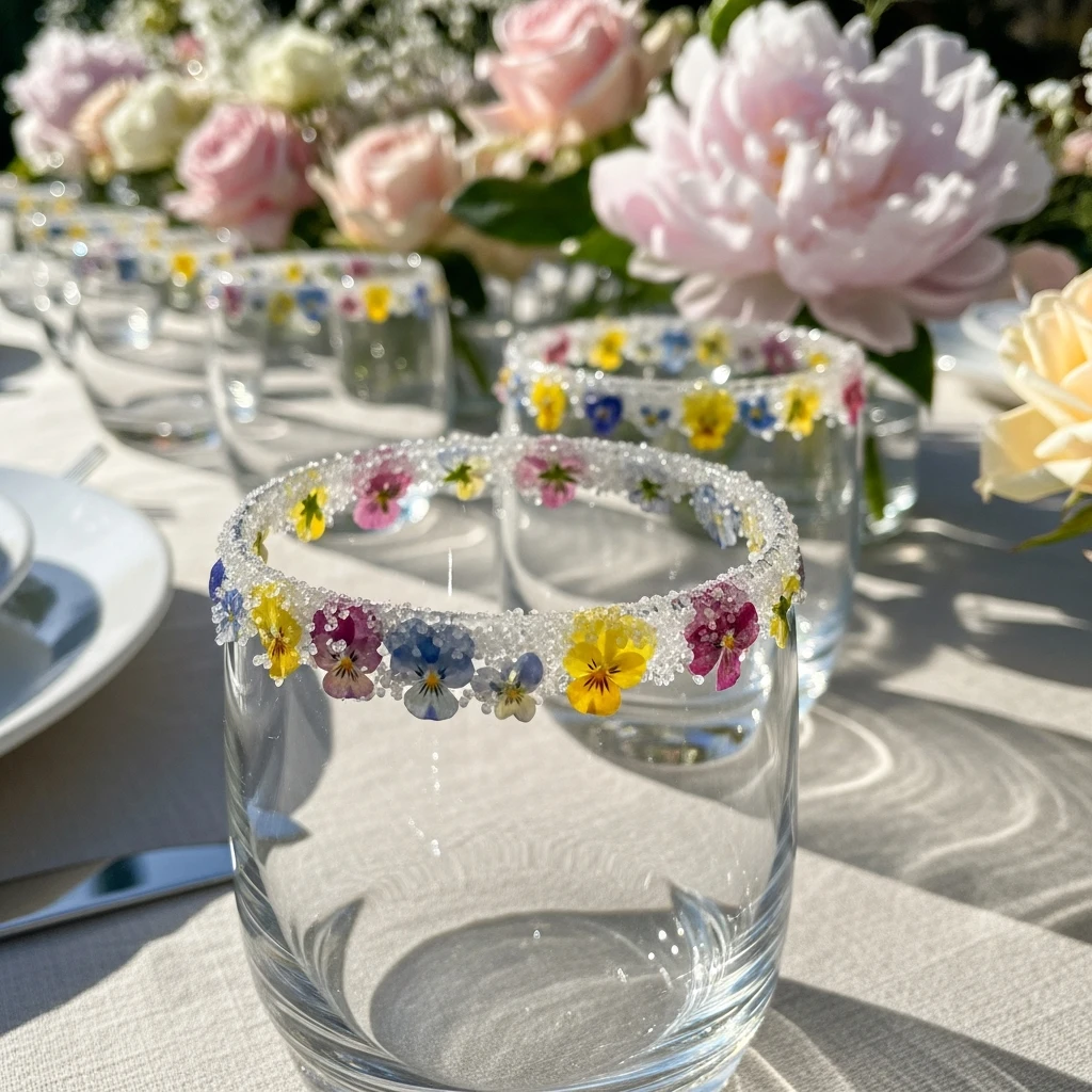 Sugar Rims for Drinks - 50 Best Baby in Bloom Baby Shower Theme Ideas for a Perfect Spring Party
