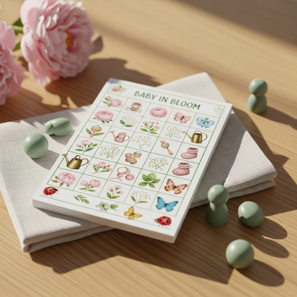 Garden Bingo Cards - 50 Best Baby in Bloom Baby Shower Theme Ideas for a Perfect Spring Party