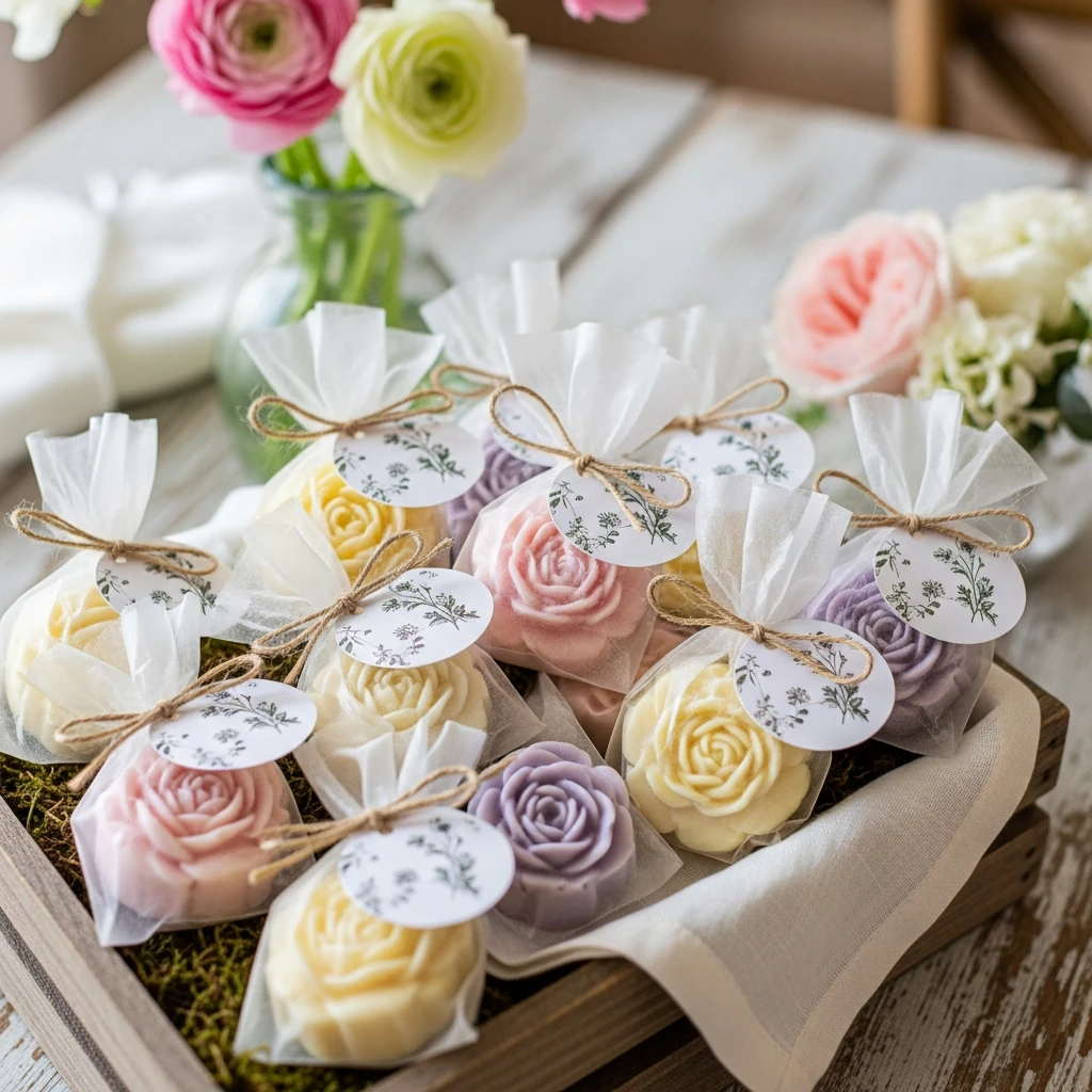 Flower Scented Soap Favors - 50 Best Baby in Bloom Baby Shower Theme Ideas for a Perfect Spring Party