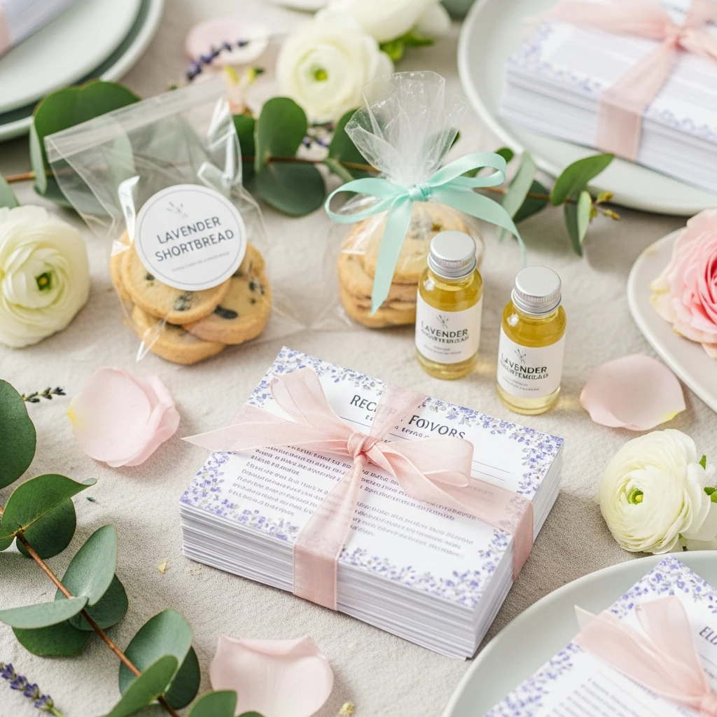 Spring Recipe Favors - 50 Best Baby in Bloom Baby Shower Theme Ideas for a Perfect Spring Party