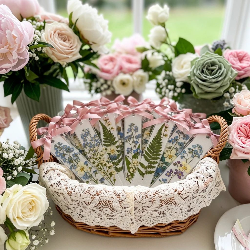 Delicate Bookmark Favors - 50 Best Baby in Bloom Baby Shower Theme Ideas for a Perfect Spring Party