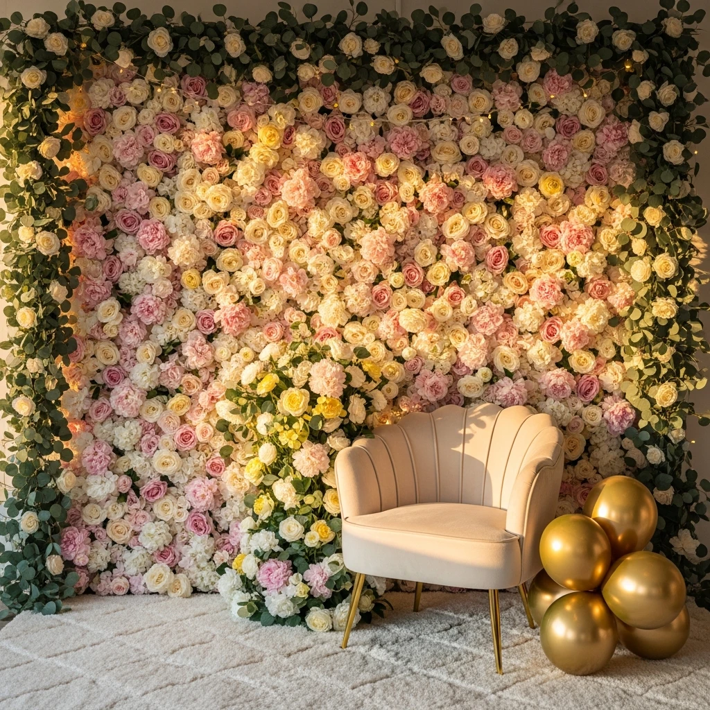 Flower Wall Photo Spot - 50 Best Baby in Bloom Baby Shower Theme Ideas for a Perfect Spring Party