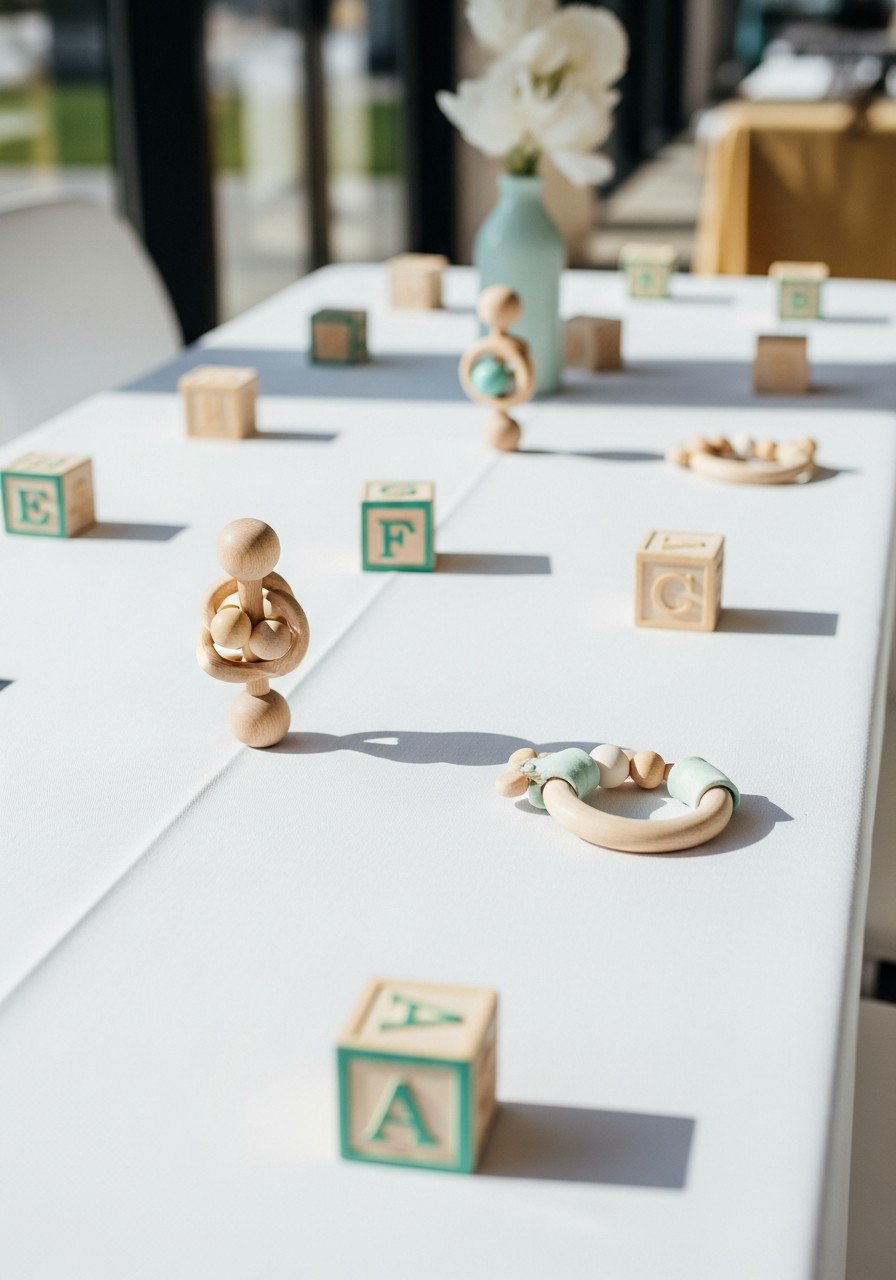 Mini Toy Table Accents - 50 Best Baby Shower Table Decoration Ideas