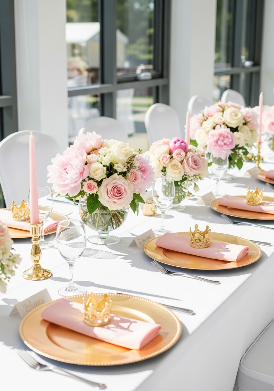 Princess Table Setup - 50 Best Baby Shower Table Decoration Ideas