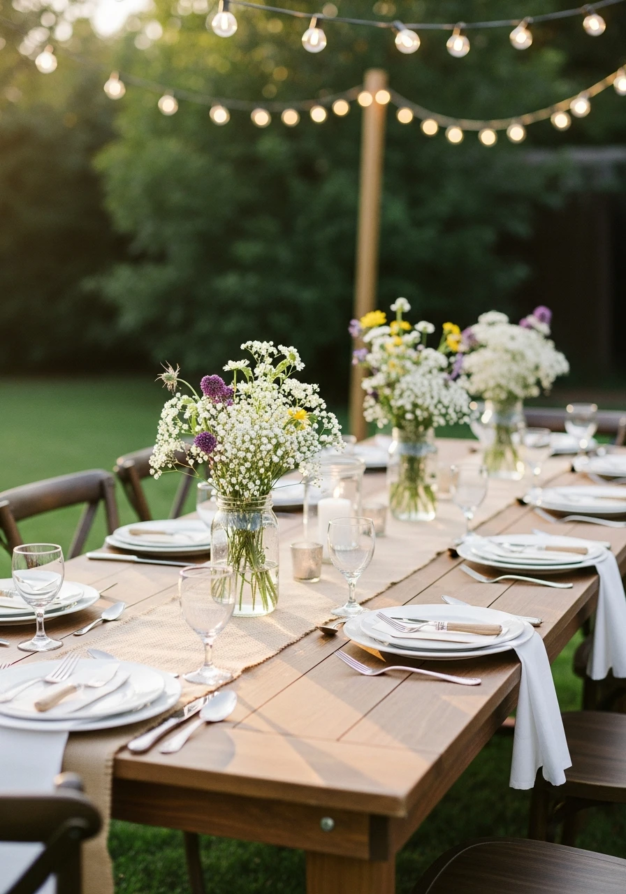 Rustic Farmhouse Style - 50 Best Backyard Bridal Shower Ideas for a Perfect Party