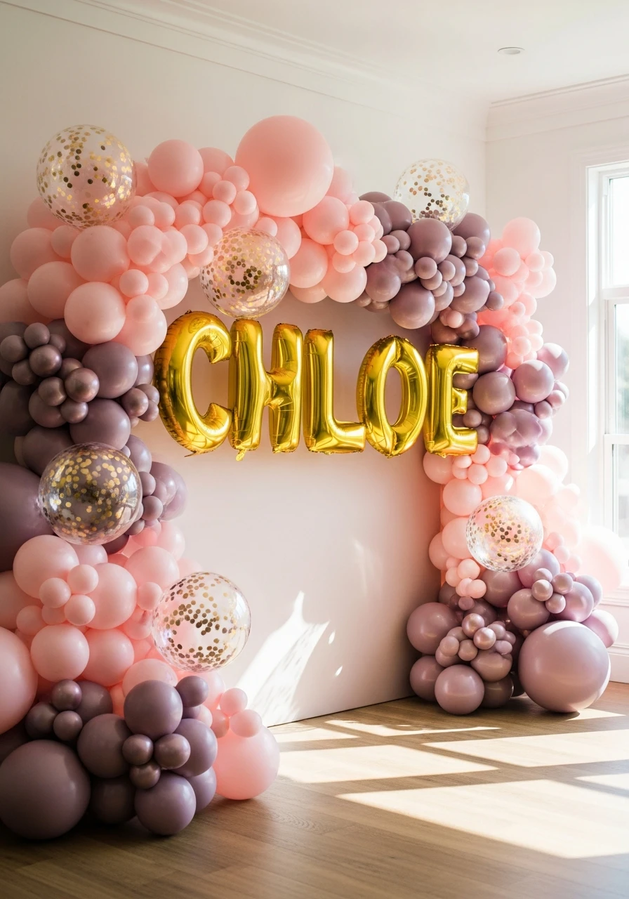 Personalized Name Feature - 50 Amazing Balloon Backdrop Ideas for Your Next Party