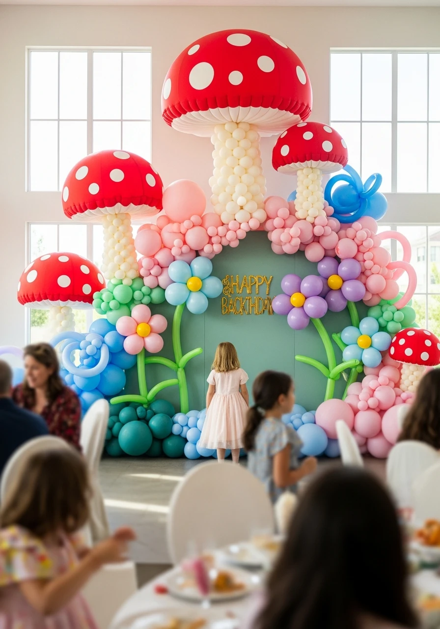Whimsical Balloon Shape Backdrop Ideas - 50 Amazing Balloon Backdrop Ideas for Your Next Party