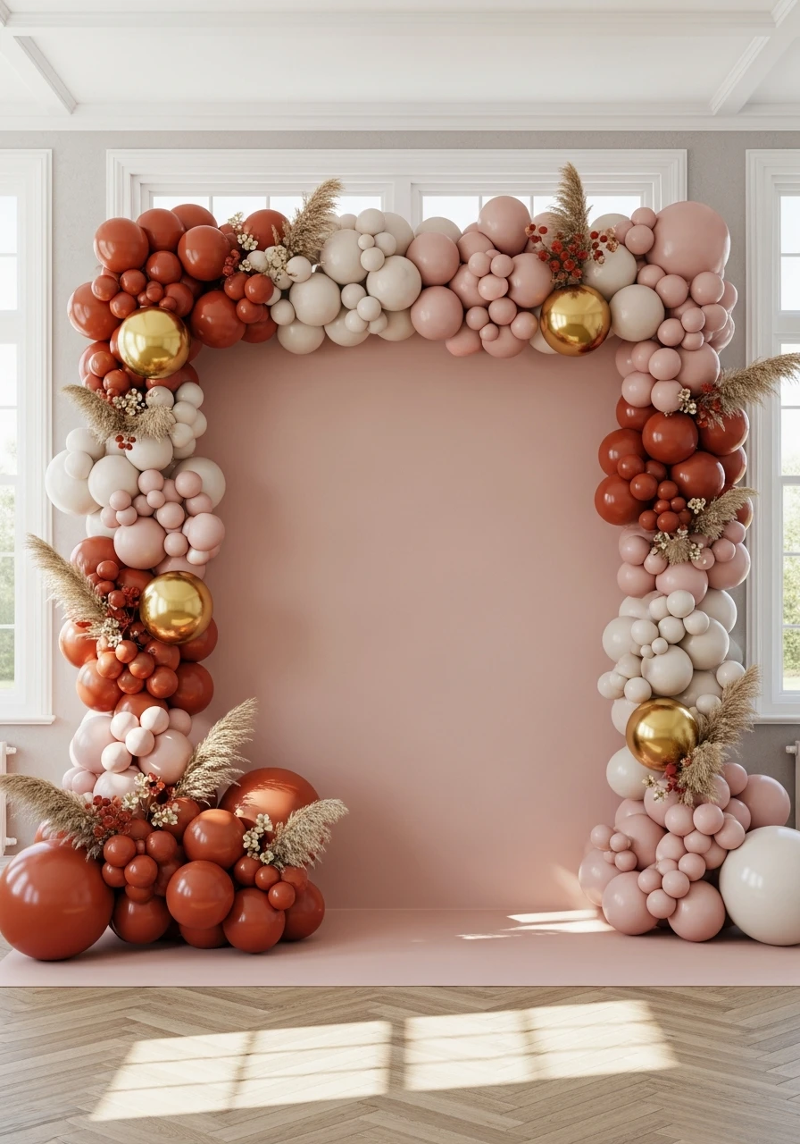 Framed Backdrop Garland - 50 Amazing Balloon Backdrop Ideas for Your Next Party