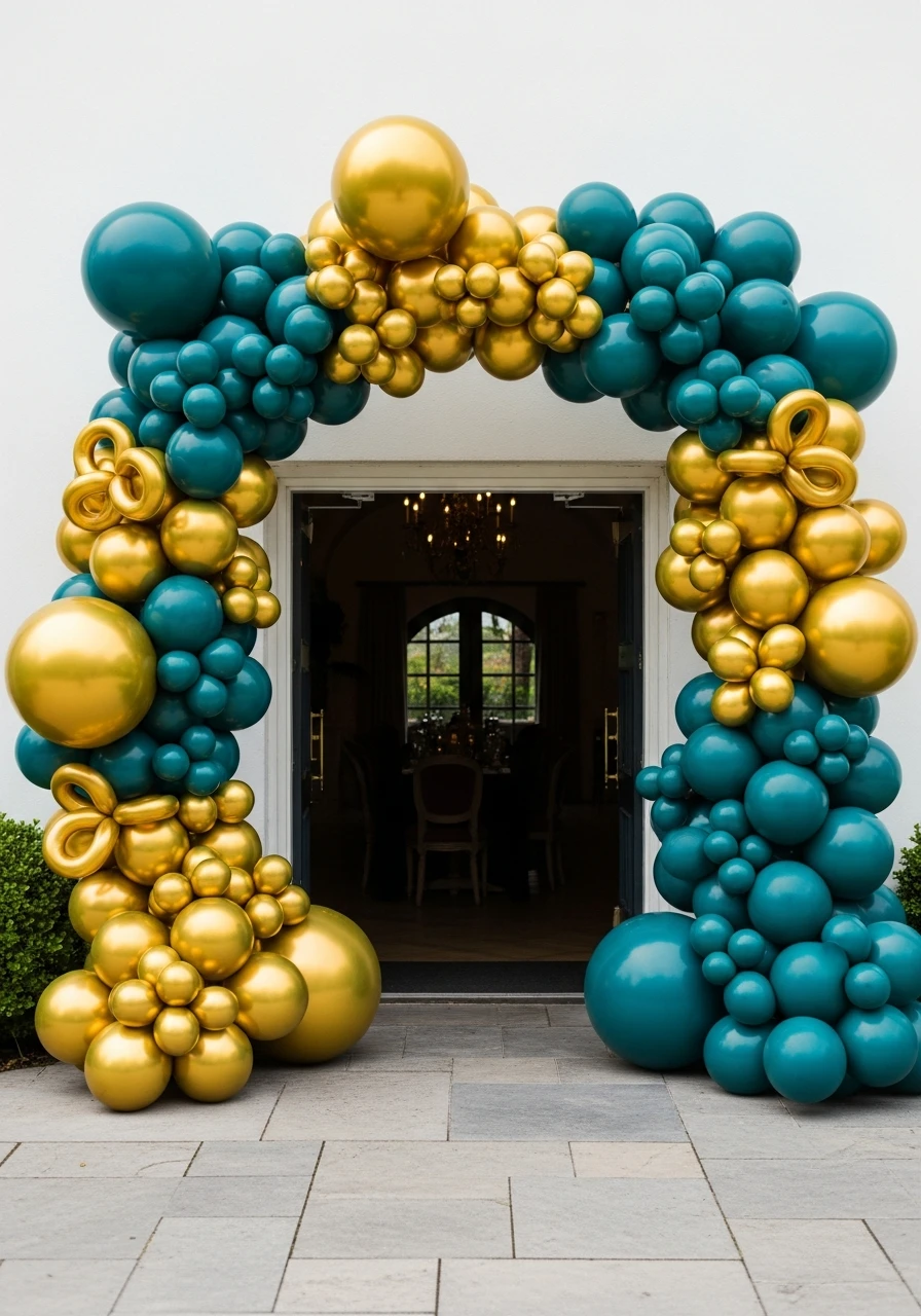 Grand Entrance Balloon Arch - 50 Amazing Birthday Balloon Ideas That Make Planning Easy