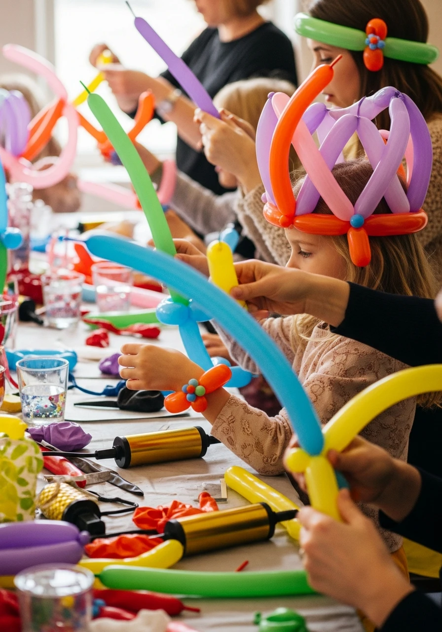 Wearable Balloon Crowns - 50 Amazing Birthday Balloon Ideas That Make Planning Easy