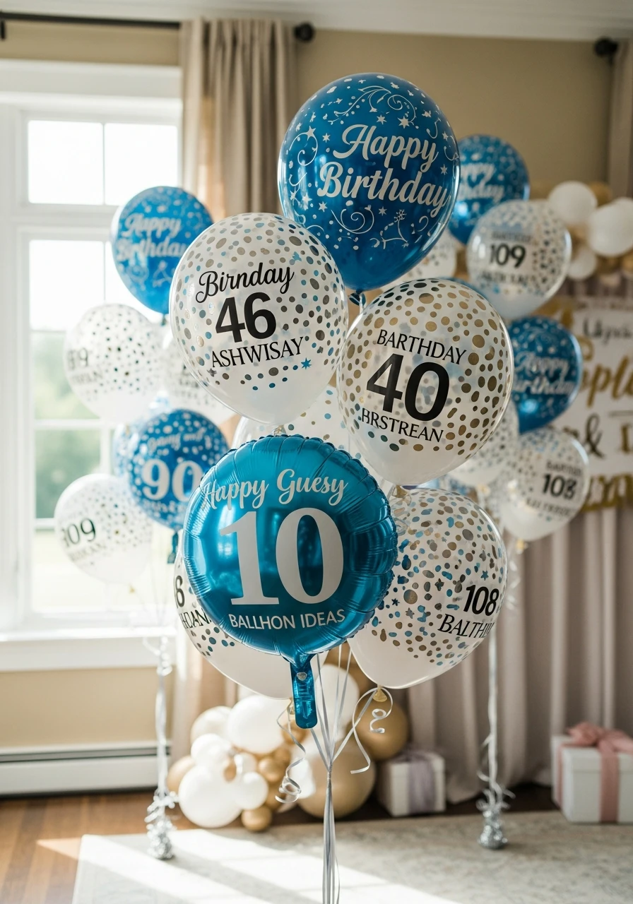 Personalized Message Balloons - 50 Amazing Birthday Balloon Ideas That Make Planning Easy
