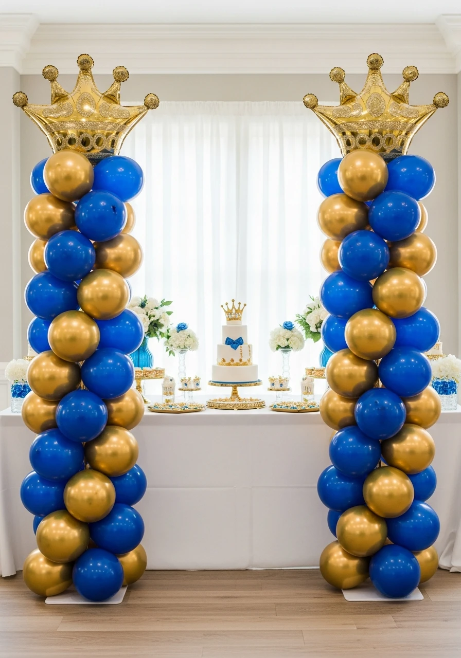 Themed Balloon Columns - 50 Amazing Birthday Balloon Ideas That Make Planning Easy