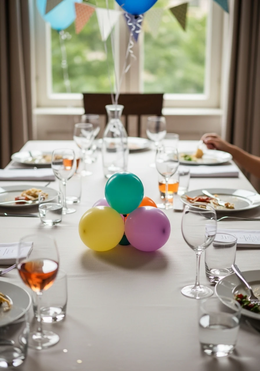 Simple Table Bouquets - 50 Amazing Birthday Balloon Ideas That Make Planning Easy