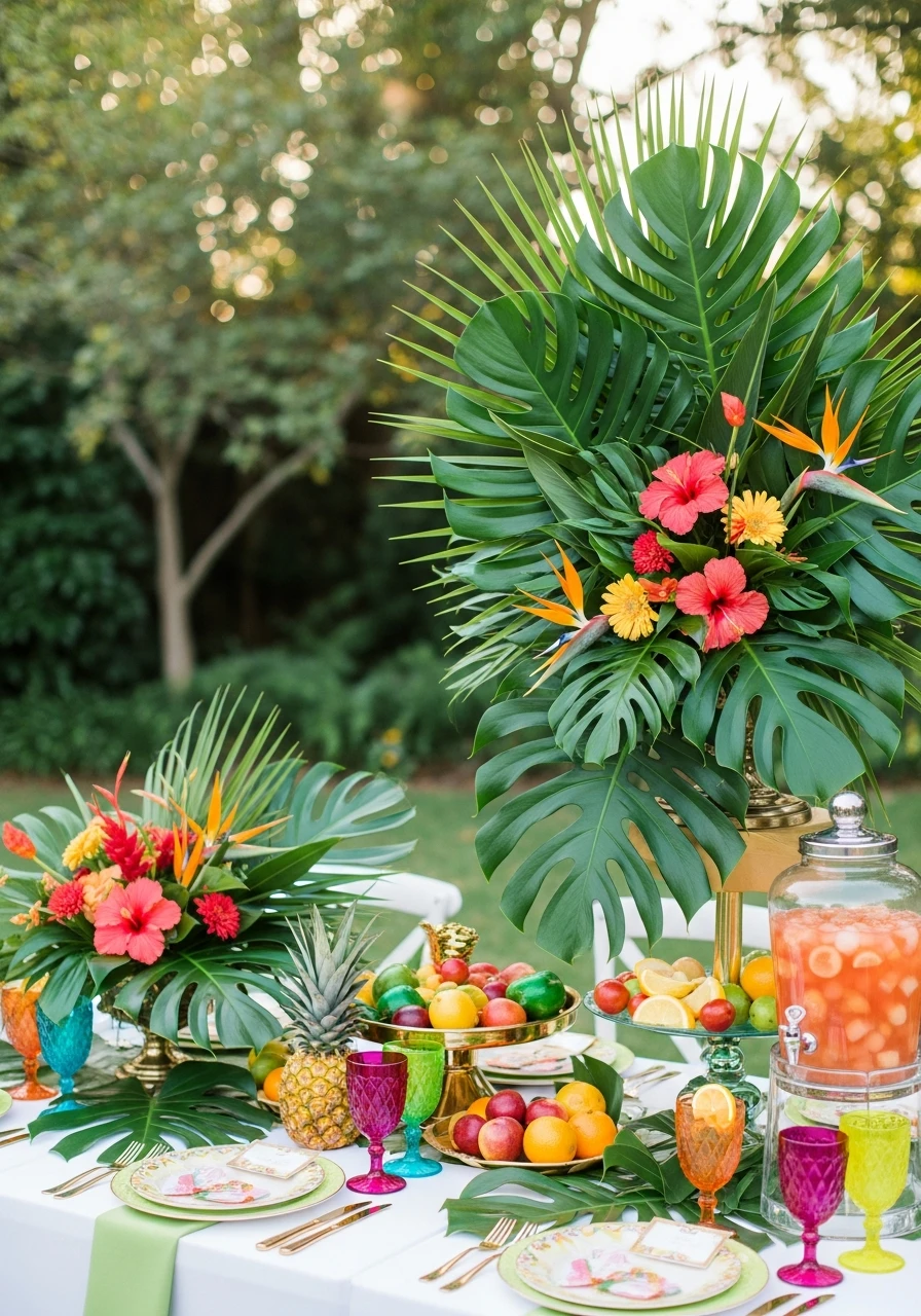 Tropical Garden Birthday Vibe - Perfect Birthday Garden Party Ideas
