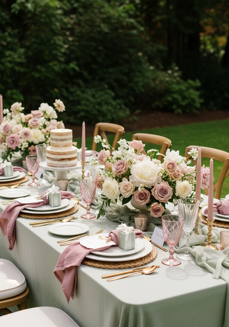 Use Cohesive Color Palette - Perfect Birthday Garden Party Ideas
