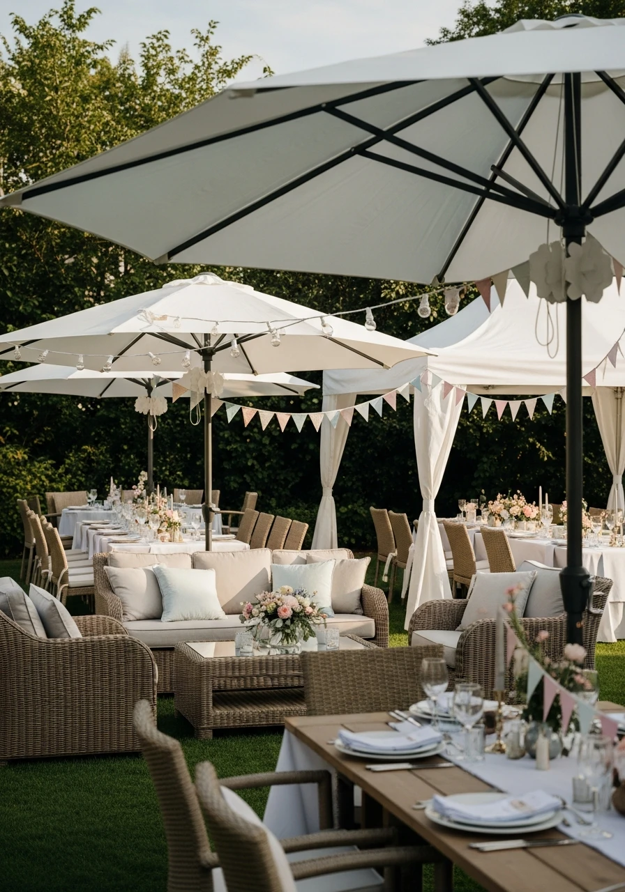 Comfortable Shaded Seating - Perfect Birthday Garden Party Ideas