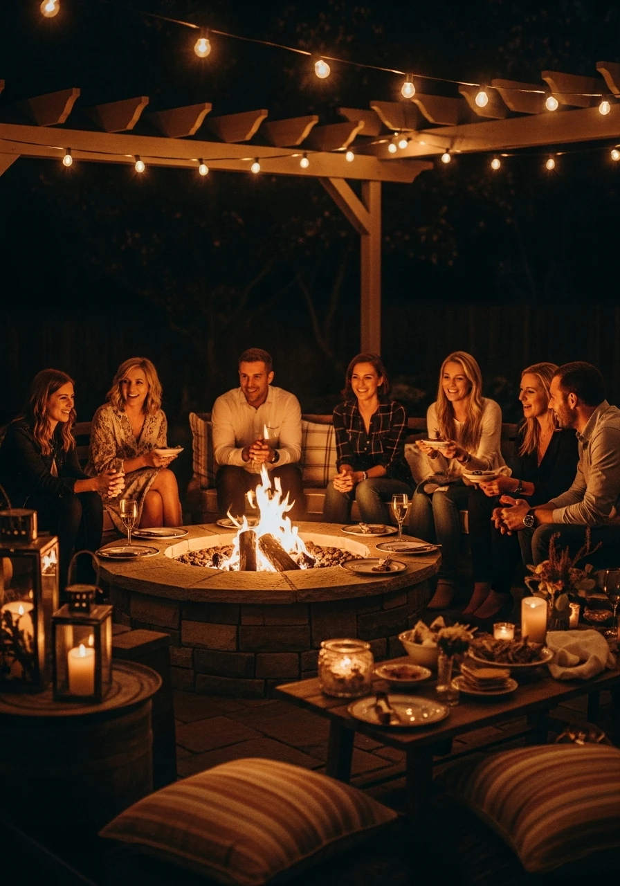 Cozy Fire Pit Evening - Perfect Birthday Garden Party Ideas