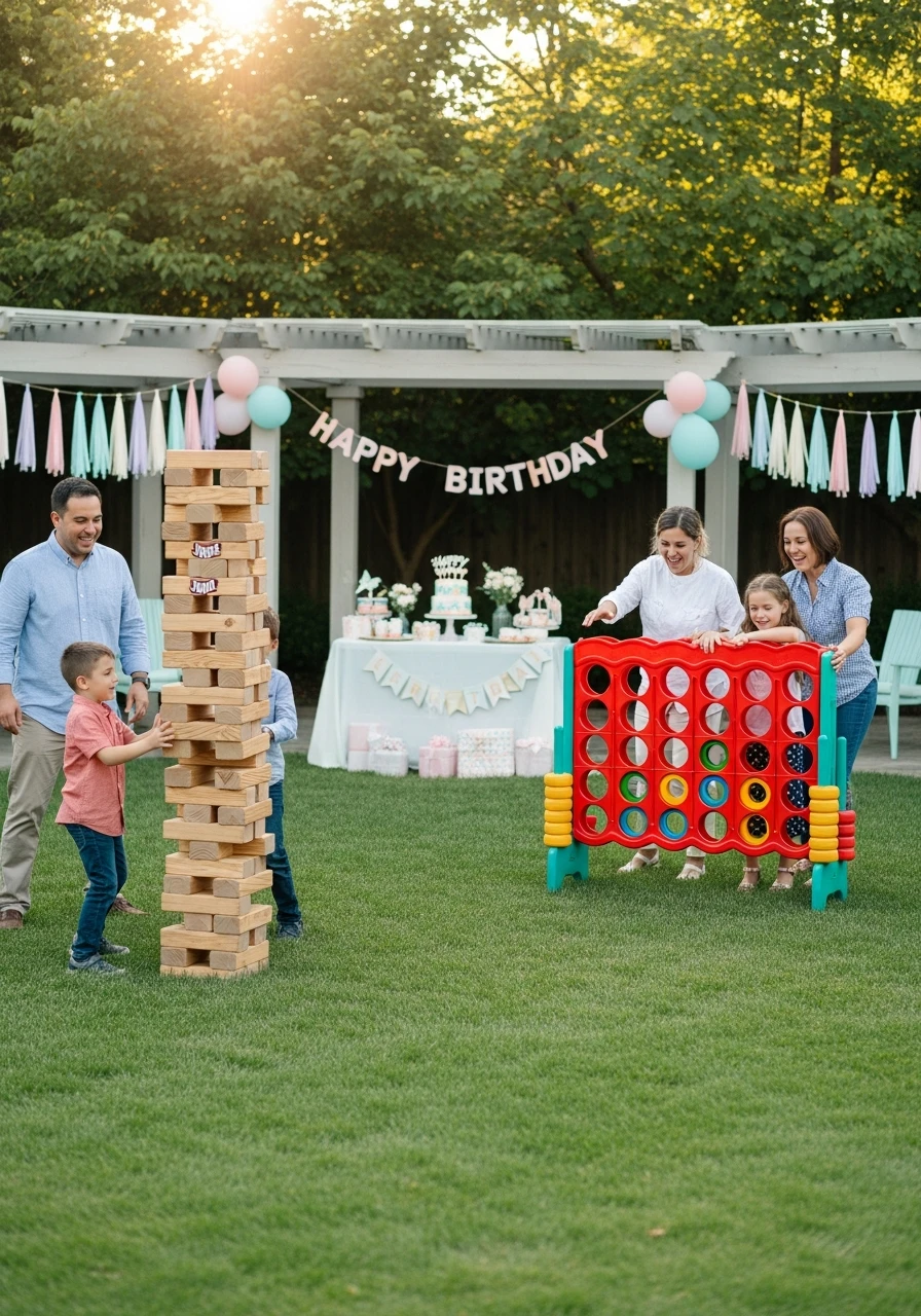 Oversized Yard Games Fun - Perfect Birthday Garden Party Ideas
