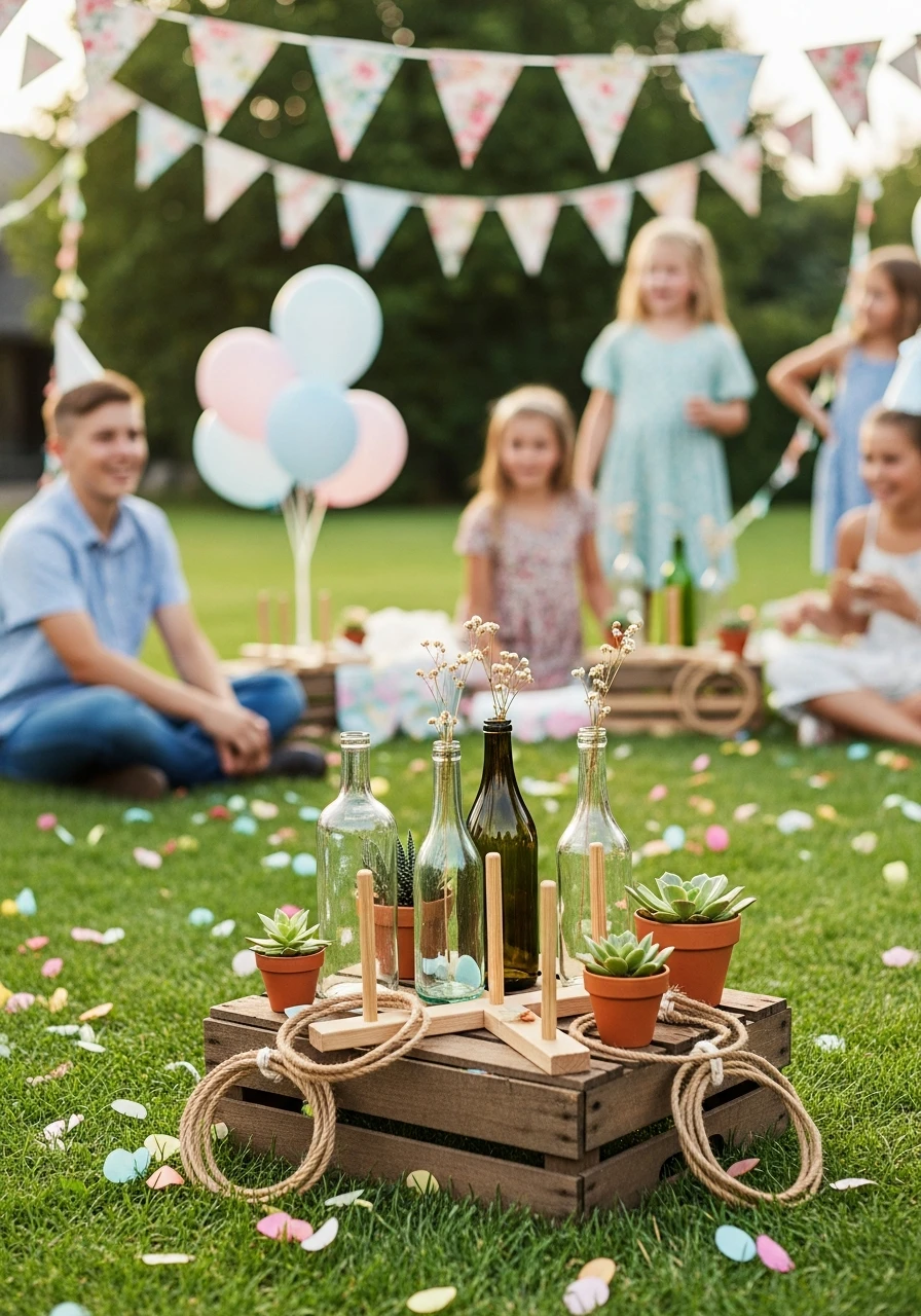 Simple Ring Toss Game - Perfect Birthday Garden Party Ideas