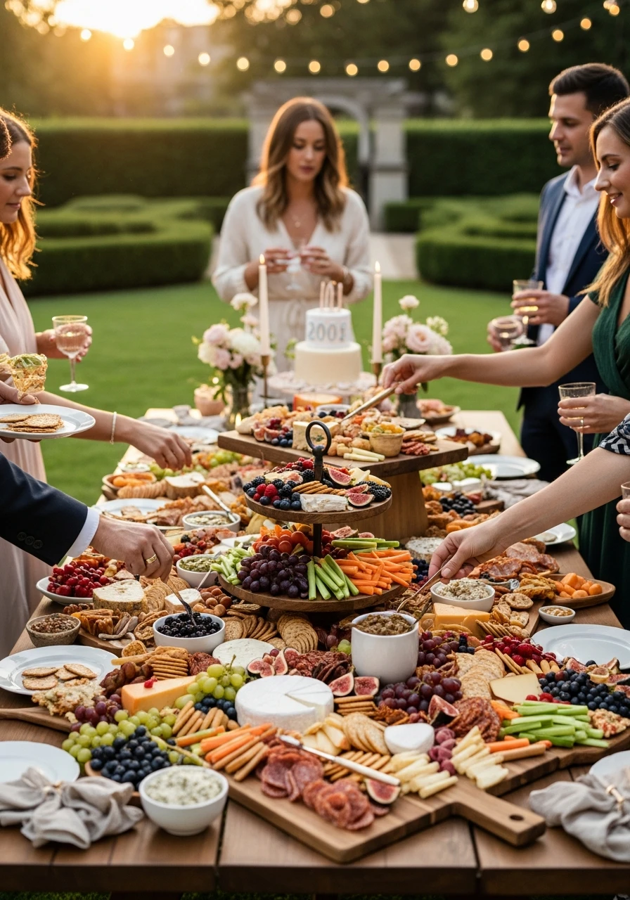 Relaxed Outdoor Grazing - Perfect Birthday Garden Party Ideas