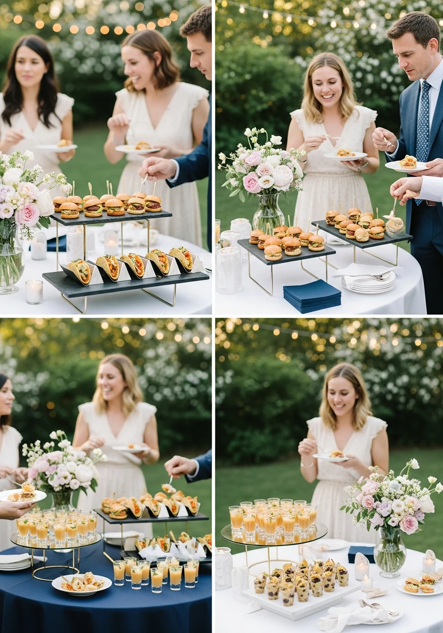 Mini Food Serving Stations - Perfect Birthday Garden Party Ideas