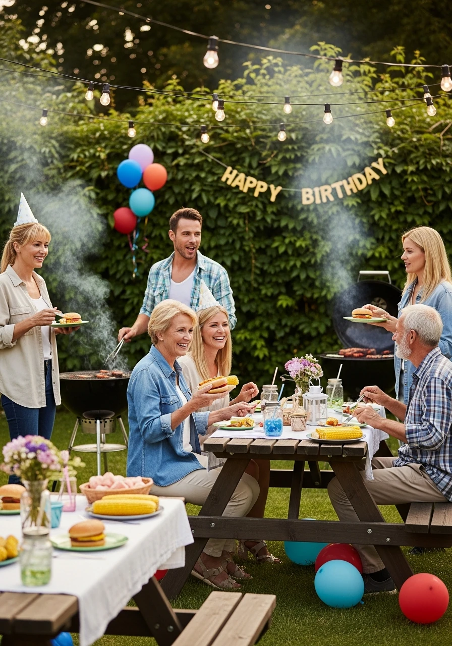 Classic Backyard BBQ Party - Perfect Birthday Garden Party Ideas
