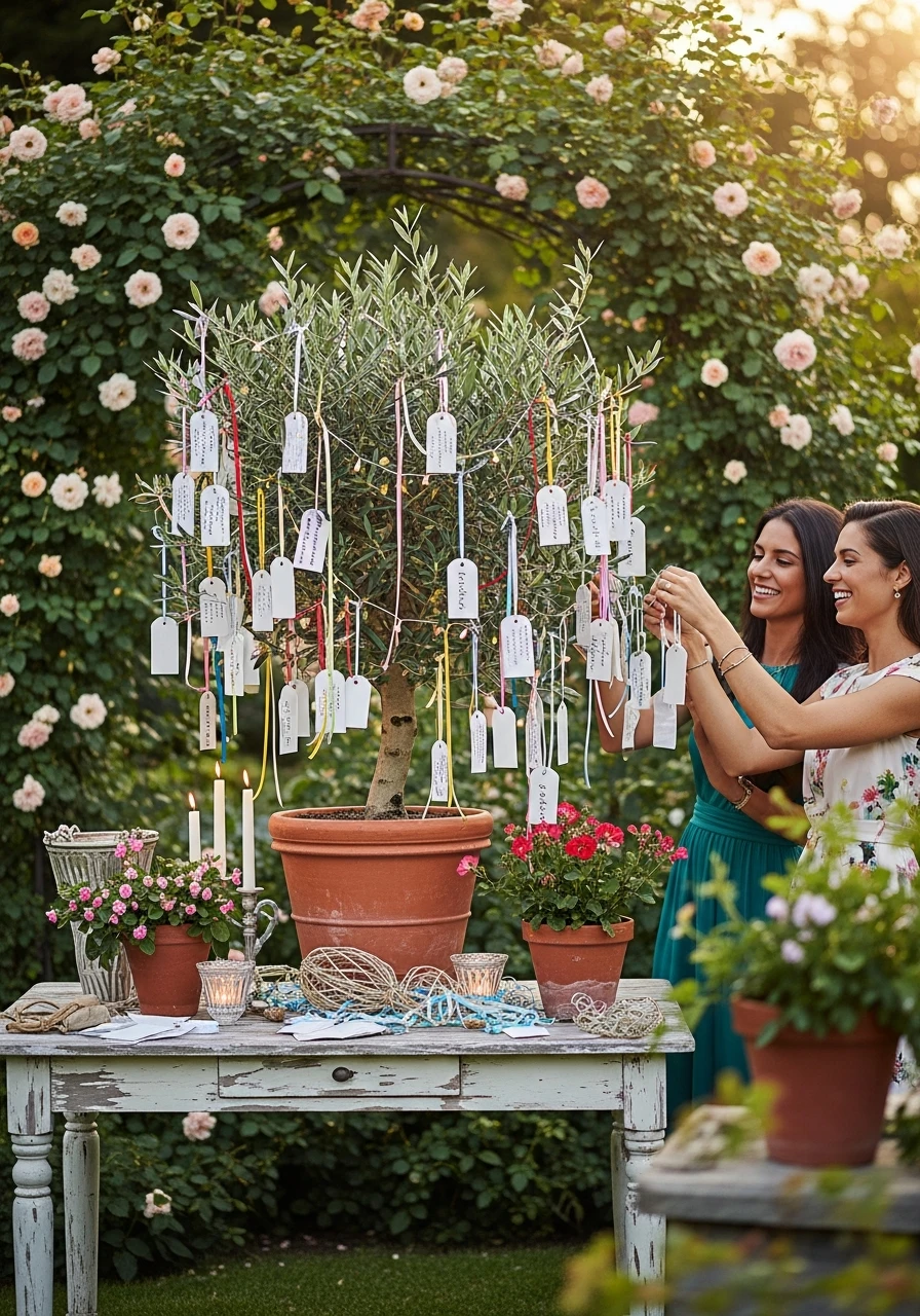 Set Up Wishing Tree - Perfect Birthday Garden Party Ideas