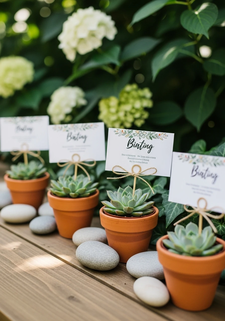 Custom Seating Cards - Perfect Birthday Garden Party Ideas