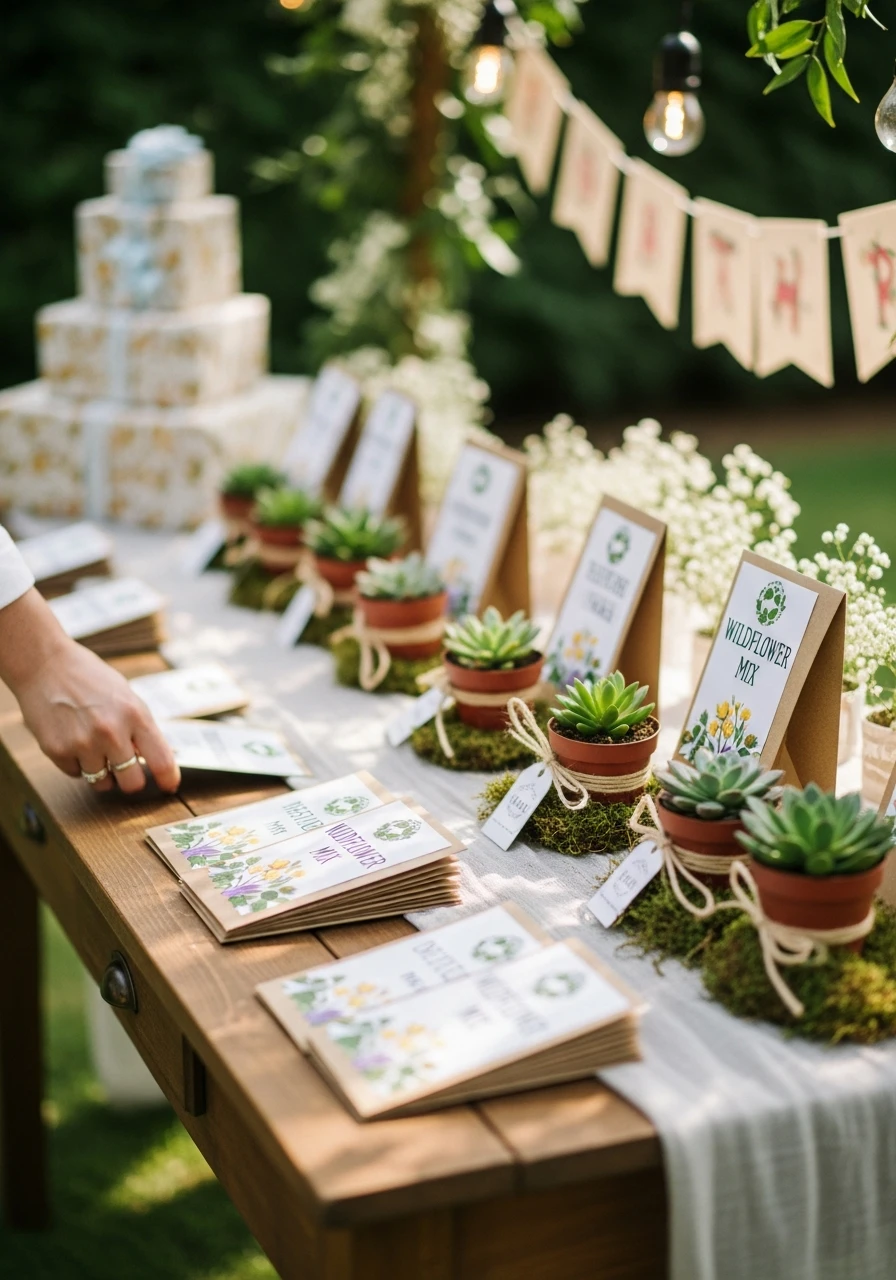 Eco-Friendly Seed Favors - Perfect Birthday Garden Party Ideas