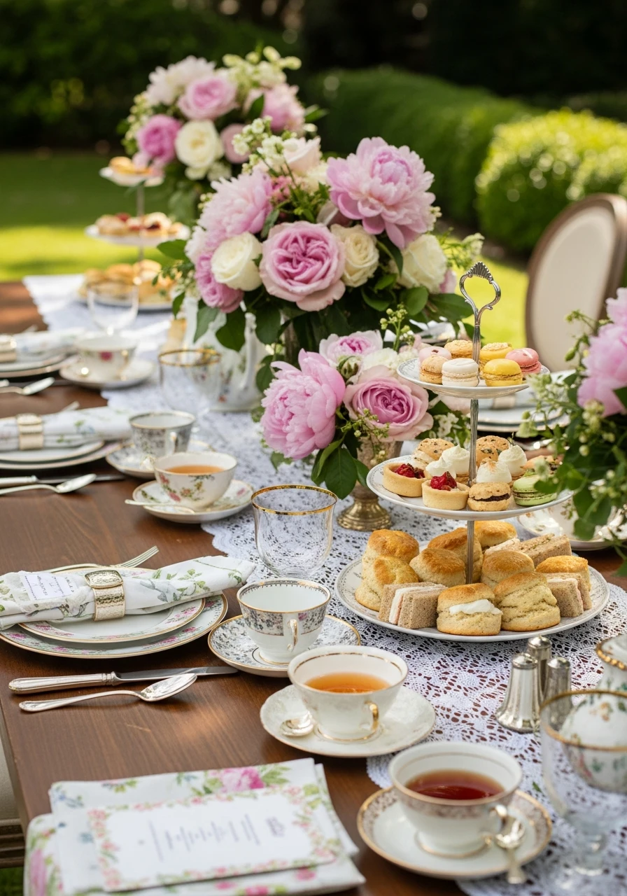 Elegant Garden Tea Party - Perfect Birthday Garden Party Ideas