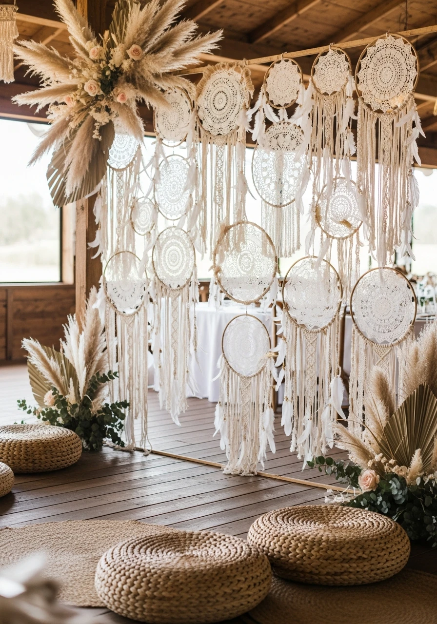Feature Wall of Dreams - 50 Dreamy Boho Baby Shower Ideas for a Perfect Celebration