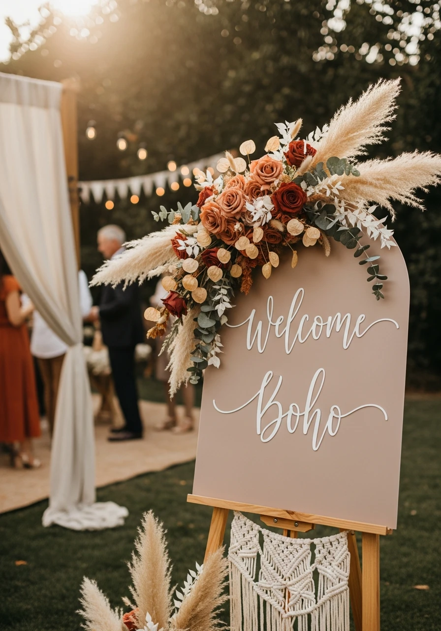 Greet Guests Stylishly - 50 Dreamy Boho Baby Shower Ideas for a Perfect Celebration