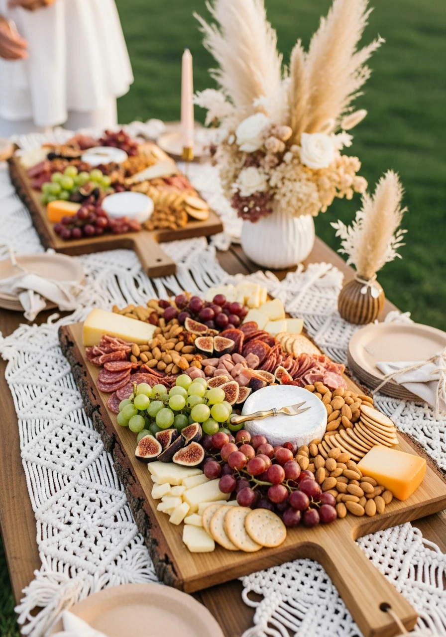 Charcuterie Display - 50 Best Boho Bridal Shower Ideas for a Dreamy Party