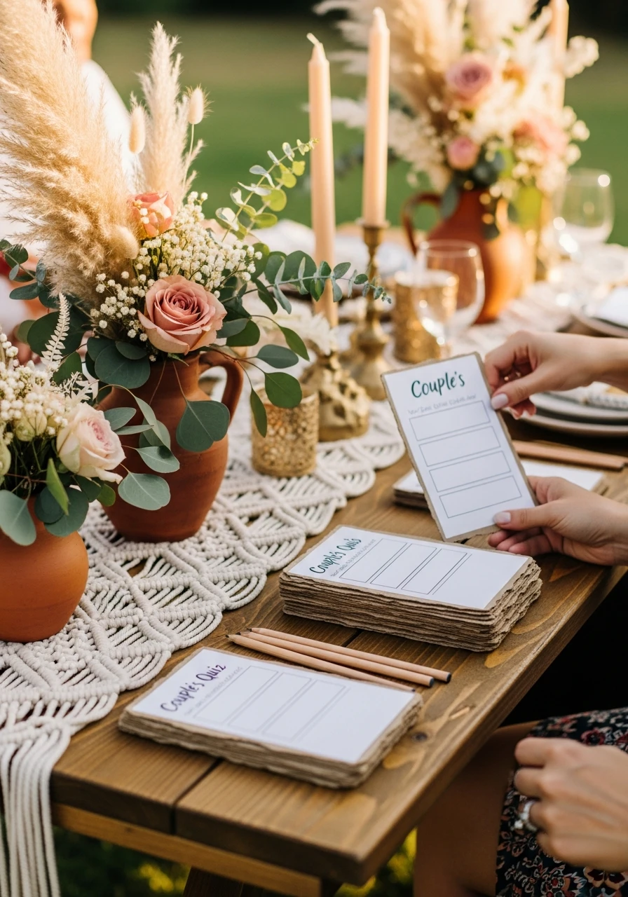 Couple's Quiz Game - 50 Best Boho Bridal Shower Ideas for a Dreamy Party