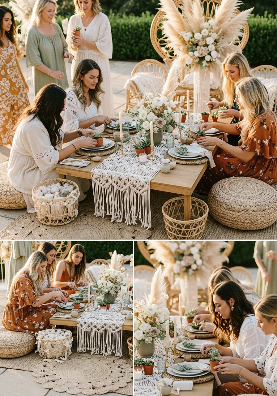 Succulent Planting Activity - 50 Best Boho Bridal Shower Ideas for a Dreamy Party