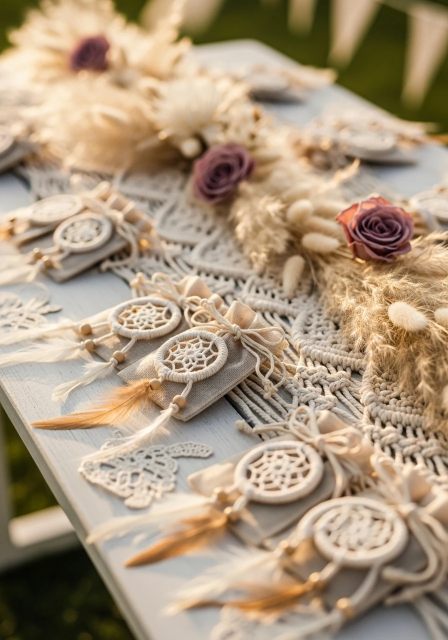 Mini Dreamcatcher Favors - 50 Best Boho Bridal Shower Ideas for a Dreamy Party