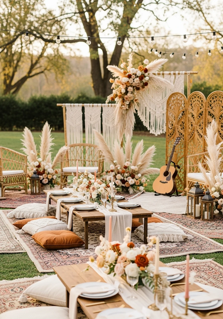 Acoustic Boho Music - 50 Best Boho Bridal Shower Ideas for a Dreamy Party