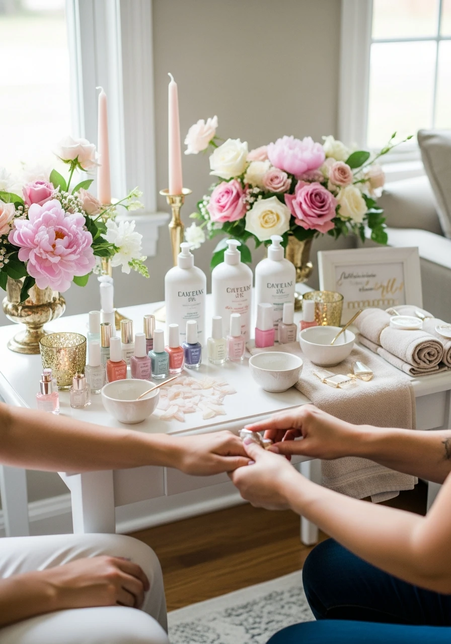 Mini Pampering Session - 50 Best Bridal Shower Ideas at Home