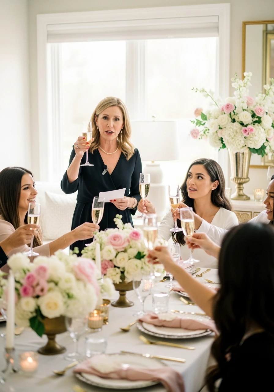 Special Champagne Toast - 50 Best Bridal Shower Ideas at Home