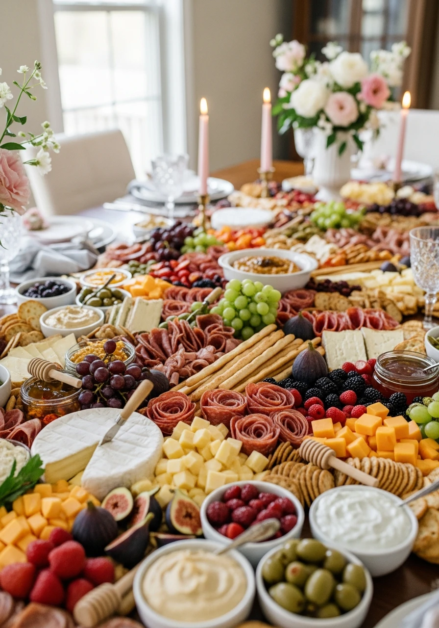 Build a Huge Grazing Table - 50 Best Bridal Shower Ideas at Home