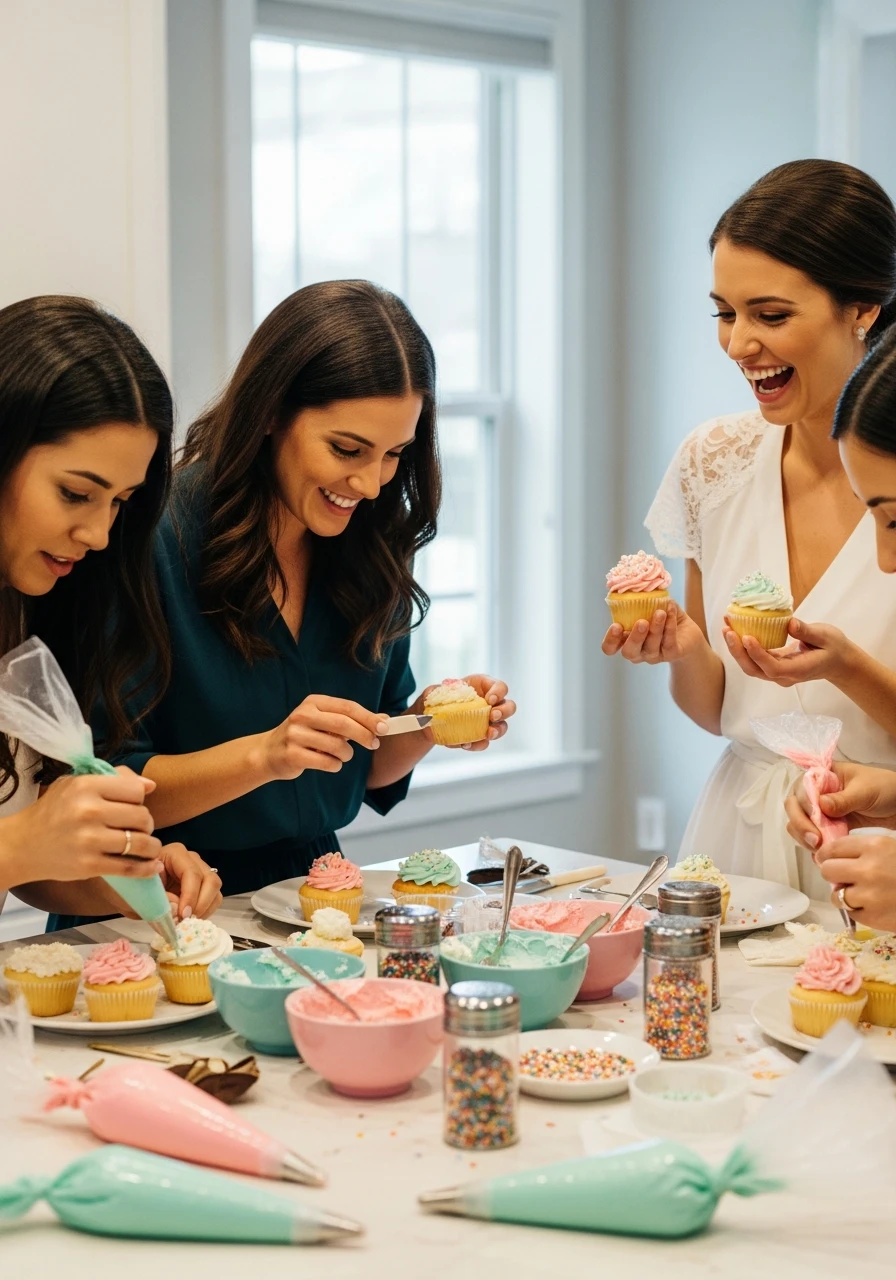 Cupcake Decorating Contest - 50 Best Bridal Shower Ideas at Home